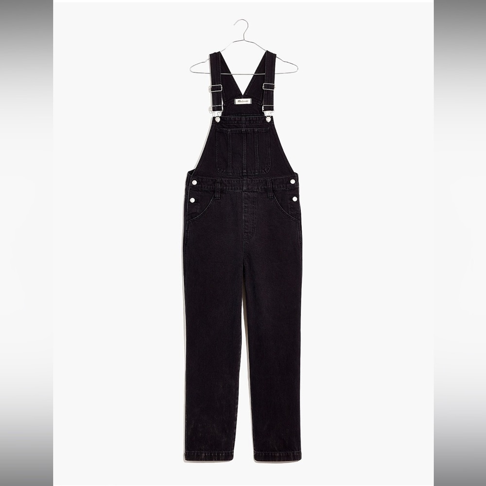 Madewell Straight Leg Overalls in Lunar Wash | Size Medium